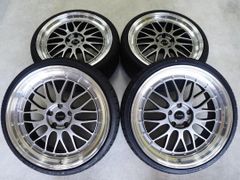 深リム 引っ張り メッシュ levanna V10-EX 20inch 5H114.3 8.5J+35 9.5J+38  新品輸入タイヤ 225/35R20 クラウン マークX