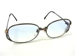 YVESSAINTLAURENT イヴサンローラン ヴィンテージ 度入り メガネ めがね 眼鏡 レディース シルバー系×ゴールド系 DK2991