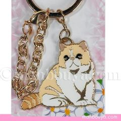 猫 キーホルダー 鍵 おしゃれ かなる アニマル フレンズ キーリング エキゾチックショートヘア バッグチャーム