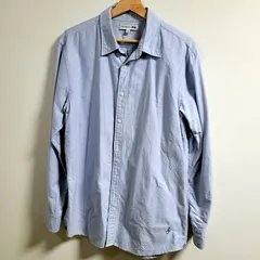 UNIQLO × JW ANDERSON コットン長袖シャツ ブルー XLサイズ