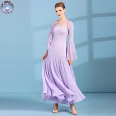 新品 未使用 スタンダード向き エレガントな社交ダンス練習着  ダンスパーティーにも！