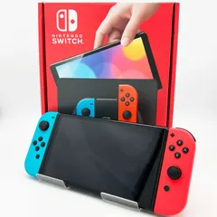 【中古・美品】Nintendo Switch 本体 (有機ELモデル) Joy-Con(L)ネオンブルー/(R)ネオンレッド