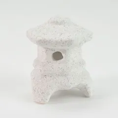 約40年前の灯籠型の陶器・工芸品・日本製未使用美品#四次元P陶器