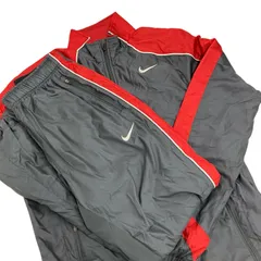 186004 NIKE ナイキ セットアップ L ダークグレー/レッド ポリエステル メンズ