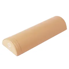 Ms. RAJA ハーフカット ヨガポール 50㎝ PUレザー カバー ストレッチ用 ハーフ ポール (キャメル 単品)