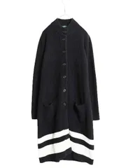【お得なクーポン配布中!】 00s LAUREN ラルフローレン ロング ニット カーディガン レディース L オールド ポロ コットン アクリル リブ編み セーター ガウン コート