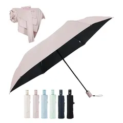 形状記憶 3秒でたためる傘 日傘 晴雨兼用 軽量 252g UVカット率 100% 完全遮光 遮熱 ワンタッチ自動開閉 折りたたみ傘 おりたたみ 折り畳み日傘 コンパクト 紫外線遮断 耐風撥水 携帯便利 メンズ レディース 母の日 父の日 贈り物（ピンク）