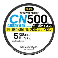 DUEL(デュエル) () カーボナイロンライン 釣り糸 CN500 【 ライン 釣りライン 釣具 高強度 高感度 】 5号 500m クリアー H3455-CL