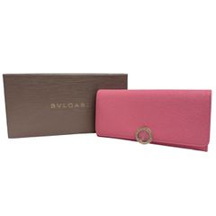 BVLGARI ブルガリブルガリ 長財布 287302 キャンディクォーツピンク&カーマインジャスパーレッド レザー 長財布 レディース 【新品】 12504K160