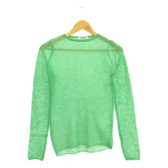 AURALEE - 【新品】  AURALEE / オーラリー | KID MOHAIR SHEER KNIT BOAT NECK P/O ニット | 0 | グリーン | レディース 新品】 AURALEE / オーラリー | KID MOHAIR SHEER KNIT BOAT