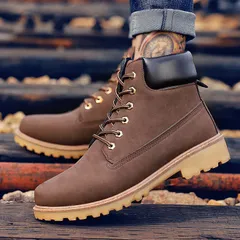ワークブーツ マウンテンブーツ ブーツ メンズ レディース ショートブーツ トレッキングシューズ 革靴 登山  ハイカット スニーカー カジュアル   ruimeng00ruimeng00