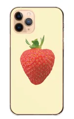 iPhone8 iPhone7 ケース カバー アイフォン8 アイフォン7 スマホケース ハードケース いちご 苺 イチゴ フルーツ 果物 韓国 かわいい シンプル ワンポイント カラー02