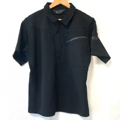 大きいサイズ！ 3L！(^w^)b Field Core フィールドコア ワークマン ヘビーウエイト 半袖 ワークシャツ ハーフジップ ポロシャツ NZ106 トップス 作業 ゴルフ ブラック 黒 メンズ 男性