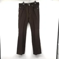 【中古】JieDa 21SS フレアパンツ サイズ1 ブラウン Jie-STD-PT06 ジエダ[17]