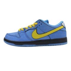 NIKE 나이키 스니커 FZ8320-400 × The Powerpuff Girls 파워 퍼프 걸즈 SB Dunk Low Pro QS SB 덩크 로우 프로 스니커 블루계 옐로우계 27 cm[중고]