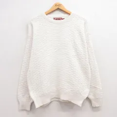 古着 アメリカンイーグル 長袖 セーター レディース 90s 無地 コットン クルーネック 生成り 24oct11 中古 ニット トップス