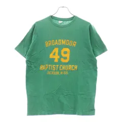 CHAMPION (チャンピオン) 70S-80S VINTAGE BROADMOOR ブロードムーア バータグ ヴィンテージ プリントTシャツ 半袖カットソー グリーン