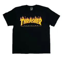 THRASHER FLAME Tシャツ Black(新品)