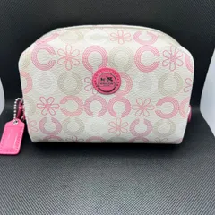 COACH コーチ ポーチ 花柄 ピンク
