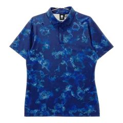ジーフォア G/FORE 半袖ポロシャツ ネイビー スカル 総柄 XS - メルカリ
