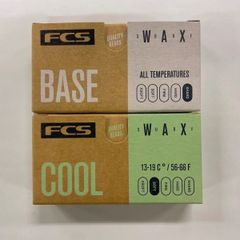 FCS サーフィンワックス 【下地用×1＋冬春用×1】