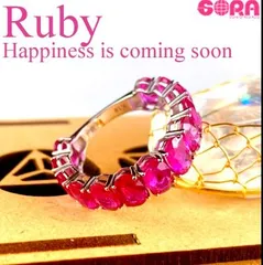 ルビー リング K18【鑑別書付】SSSAルビー 6.48ct 指輪 13号（サイズ直し可） ゴールド ホワイトゴールド WG エタニティ ハーフエタニティ エタニティリング jewelry