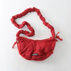 美品 ニコアンド niko and オリジナルお財布月型ショルダーバッグ/レッド ハンドバッグ 鞄 カバン【2400014341348】