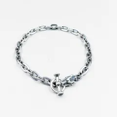 トラヴィスワーカー 初期型カスタムOLDスカルブレスレット with サファイア