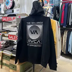 残り1点ずつ‼️RVCA rvca ルーカ⚫︎長袖　微起毛　パーカー　フード　フーディー　ロゴ　M L XL