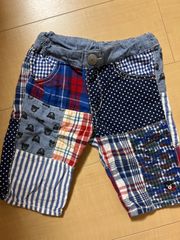 ダブルビーパッチワーク　ハーフパンツ
