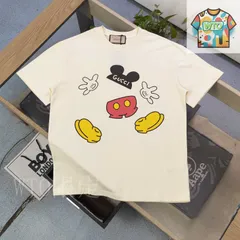 【今日WTO】GUCCI 2025 ミッキーマウス柄ロゴ T-DQ08