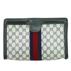 美品　GUCCI PARFUMS クラッチバッグ　GGスプリーム　シェリーライン 美品 GUCCI PARFUMS クラッチバッグ GGスプリーム シェリー