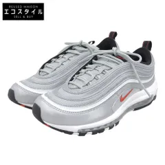 NIKE ナイキ 新品同様 エアマックス97 OG クイックストライク 2022 メンズ メタリックシルバー ユニバーシティレッド 27cm DM0028-002 9(US)