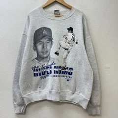 ドジャース　NOMO スウェット　トレーナー　グレー USA製 90s Los Angeles Dodgers 