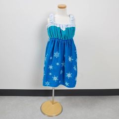 마루미나 랩 타월 어린이용 디즈니 프린세스 드레스 아나운서와 눈의 여왕 아나운서 엘사 여자 선물 선물 면 100% 엘사 105~115cm 수영 수영 바다