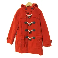 コムサイズム ダッフルコート ウール混 アウター 女の子 キッズ 男の子用 140サイズ オレンジ COMME CA ISM 【中古】