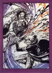 【中古】ポスター A3墨式描き下ろしポスター ロー＆ドフラミンゴ 「一番くじ ワンピース 匠ノ系譜 決闘ノ記憶」 H賞