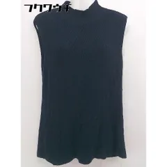 ◇ FRAY I.D フレイアイディー ハイネック ニット ノースリーブ セーター サイズF ネイビー レディース  【中古】 【1108270000887】のサムネイル