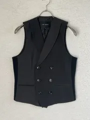 サイズS【未使用】1PIU1UGUALE3　GOLF KNIT リブベスト K 1PIU1UGUALE3 GOLF - 113 GOLF HALF ZIP / 刺繍サークルロゴ