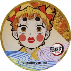 【中古】マグカップ・湯のみ 我妻善逸 コースター 「鬼滅の刃 遊郭編×ufotable Cafe×マチ★アソビCAFE 第一期」 ドリンクメニュー注文特典