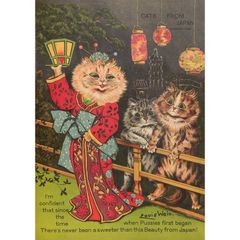 A3サイズ ルイスウェイン ポスター 日本から来た猫 ルイス
