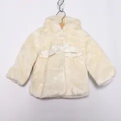 ギャップ ファーコート ファージャケット アウター ベビー 女の子用 80サイズ オフホワイト GAP 【中古】のサムネイル