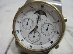 美品◎SEIKO セイコークロノグラフ ムーンフェイズメンズヴィンテージ時計 SEIKO（セイコー） 逆輸入 海外モデル 高速クロノグラフ SND495P1