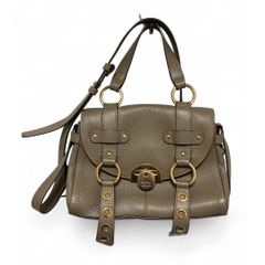 See by Chloe シーバイクロエ ALLEN SMALL SATCHEL BAG 2wayバッグ ショルダー ハンドバッグ グレー レザーバッグ  中古