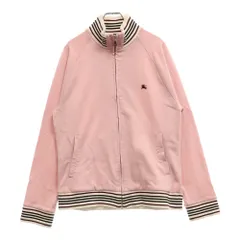 BURBERRY BLACK LABEL (バーバリー ブラックレーベル) フロントロゴ刺繍ジップアップジャケット トラックジャケット BMV78-809-12 ピンクのサムネイル