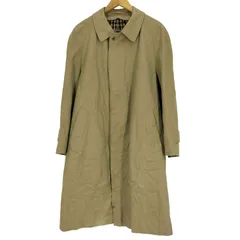 アクアスキュータム✨バルマカーン　ハウスチェック　ステンカラーコート　カーキ アクアスキュータム AQUASCUTUM ヴィンテージ バルマカーン