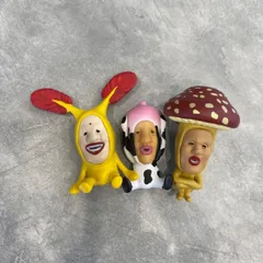 【３個セット】こびとづかん こびと図鑑　こびとずかん　おすわりマスコット1 ホトケアカバネ　カクレモモジリ　シボリオオチチ　リトルハナガシラ　スモモノウチ　ベニキノコビト　ガチャガチャ　ガチャ　ガシャポン　フィギュア