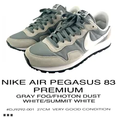 NIKE AIR PEGASUS 83 PREMIUM ナイキ エアー ペガサス 83 プレミアム グレイフォグ/フォトンダスト/ホワイト/サミットホワイト 27CM 極美品