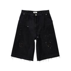 CORD. PAINTED WASHED BERMUDA PANTS