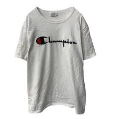 Champion 半袖 ロゴTシャツ XL ホワイト チャンピオン クルーネック ブランドロゴ スポーティー 古着卸 アメリカ仕入 a706-5848